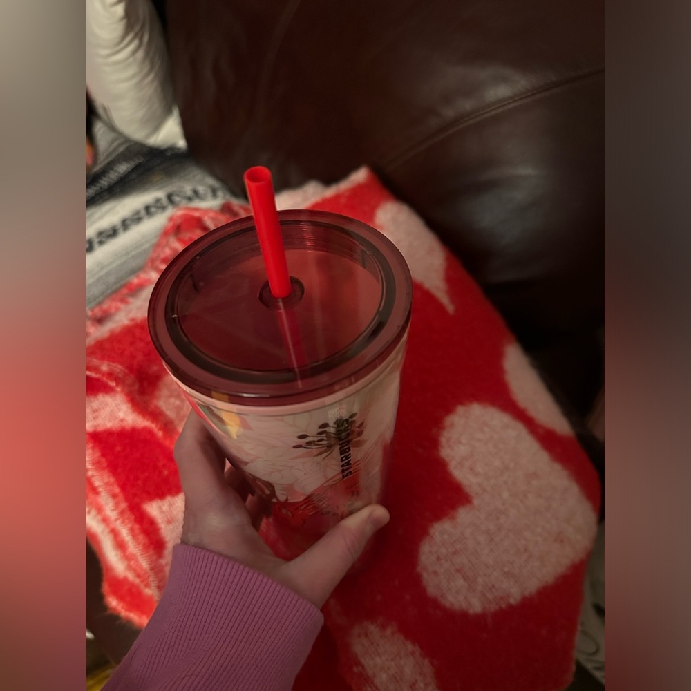 Starbucks Red and Orange Tumbler - Picture 3 of 5